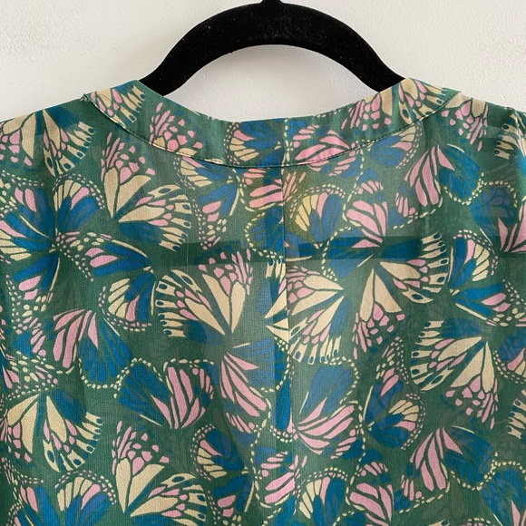 ModCloth Green Sutton Butterfly Dress Size 2X - Picture 7 of 8